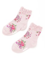 [ベビー]ブリリアントチューリップジャガードソックス/ピンク