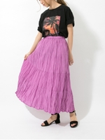 nougatine ティアードカラースカート/パープル
