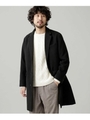 《WEB限定》テックメルトンチェスターコート/ブラック(010)