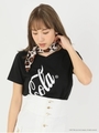 「コカ・コーラ」コラボVネックTシャツ/ブラック