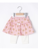 【80-110cm】ネコドット柄スカッツ/ピンク(170)