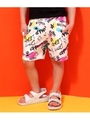 【ANAP KIDS】 ペイントメッセージ柄ショーツ/ホワイト(001)
