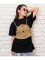 【ANAP】ビスチェ付ビッグTシャツ/ベージュ(005)