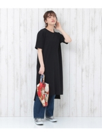 【Factor=】 ヘビーコットンビックTワンピース/ブラック(027)