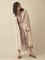 【F】オーガンジーレース襟付ワンピース/KHK