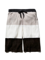 【GELATO PIQUE HOMME】'極薄スムーズィー'ワッフルボーダーハーフパンツ/KKI