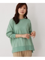 【M-LL】ネップ風裏毛プルオーバー/ライトグリーン(021)