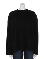 【POUR Tres Femme】スポンジングウール100%BOXシルエットPO/ブラック