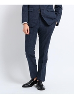 【Sサイズ〜】リネンライクプリントパンツ (クールドッツ(R))/ブルー(092)