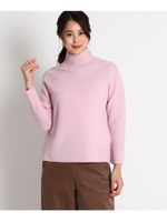 【Sサイズあり】ニットハイネックプルオーバー/ピンク(070)