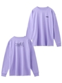 【WEB限定】EMBROIDERY MILLS LOGO L/S BIG TEE EC/パープル