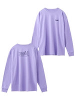 【WEB限定】EMBROIDERY MILLS LOGO L/S BIG TEE EC/パープル