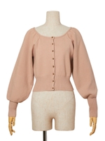 【an another angelus】ボリュームスリーブニットカーディガン/BEIGE