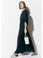 【emmi atelier】バックオープンワンピース/BLK
