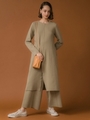 【emmi atelier】ロングニットトップス/OLV