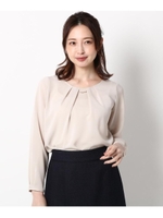 【セレモニー・入卒】【42(LL)WEB限定サイズ】セレモニーバー＆タックネックブラウス/ライトベージュ(051)