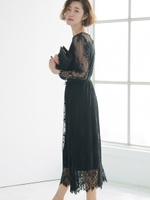 【一部店舗限定】【Mon E’toile】レースDRESS/ブラック