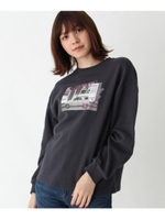 【親子リンク】mamaフォトプリントスウェット/ディープグレー(015)