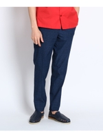 【洗える】CS_ブークレメランジクールドッツパンツ [ メンズ パンツ ]/ブルー(092)