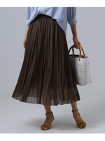 【洗える】エスパンディピエガプリーツスカート/カーキ(027)