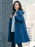 【大きいサイズ】【WEB別注】《ラエフ定番アイテム【極】シリーズ》THINDOWN ?シンダウン? フーデッドコート/ブルー