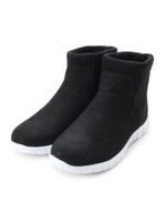 【撥水】ショートニットブーツ/ブラック(019)