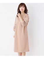 ＜WEB限定・LLサイズあり＞袖レースワンピース/ベージュ(051)