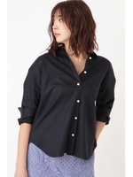 ◆アディーパール釦付シャツ/NAVY(120)