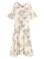 アートフラワーロングワンピース/ホワイト