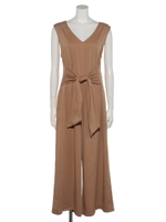 ウエストリボンオールインワン/ベージュ