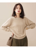 ウォッシャブルフォックス混前後２ｗａｙニット[Gina 2020年1月号掲載]/ライトベージュ1(041)