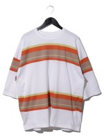 オリジナルマルチボーダーBIGTシャツ/ホワイト