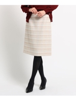 カラーツイードスカート/ナチュラル(450)