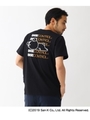 コラボ 別注 リラックマ バックプリント 半袖 Tシャツ/ブラック(019)