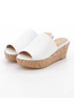 コルクウェッジサンダル/ホワイト