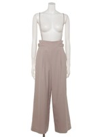 サイドバックルサスぺ付パンツ/モカ