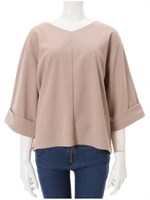 サカリバVネックプルオーバー/ベージュ