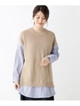 シャツドッキングチュニック/ライトベージュ(051)