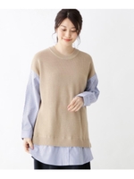 シャツドッキングチュニック/ライトベージュ(051)