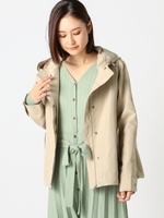 ショートモッズコート/ベージュ