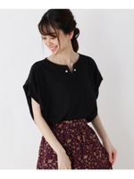 シルケットドルマンプルオーバー/ブラック(019)