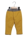 ストレッチツイルサイドタックパンツ/マスタード