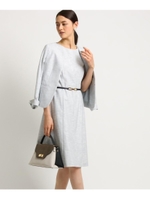 スラブミモレワンピース/ライトグレー(411)