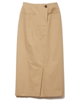 セミタイトロングスカート/ベージュ