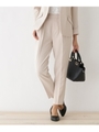 センタープレスダブルクロスパンツ/ベージュ(052)