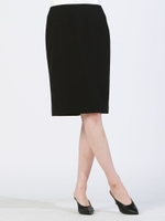 ソリビアツイルベーシックタイトスカート/ブラック