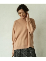 タートルネックプルオーバー/ベージュ(005)