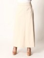 ツイルストレートスカート/IVORY