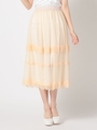 ティアードチュールスカート/ベージュ