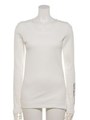 テレコクルーネックLST/White